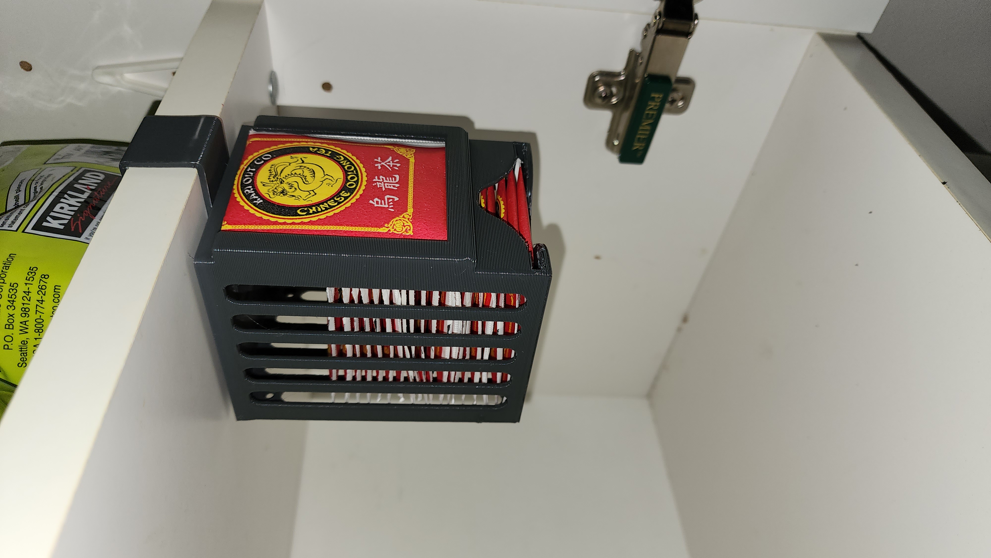 Parametrized Tea Bag Holder. Wall/Under Shelf Mount - photo 2