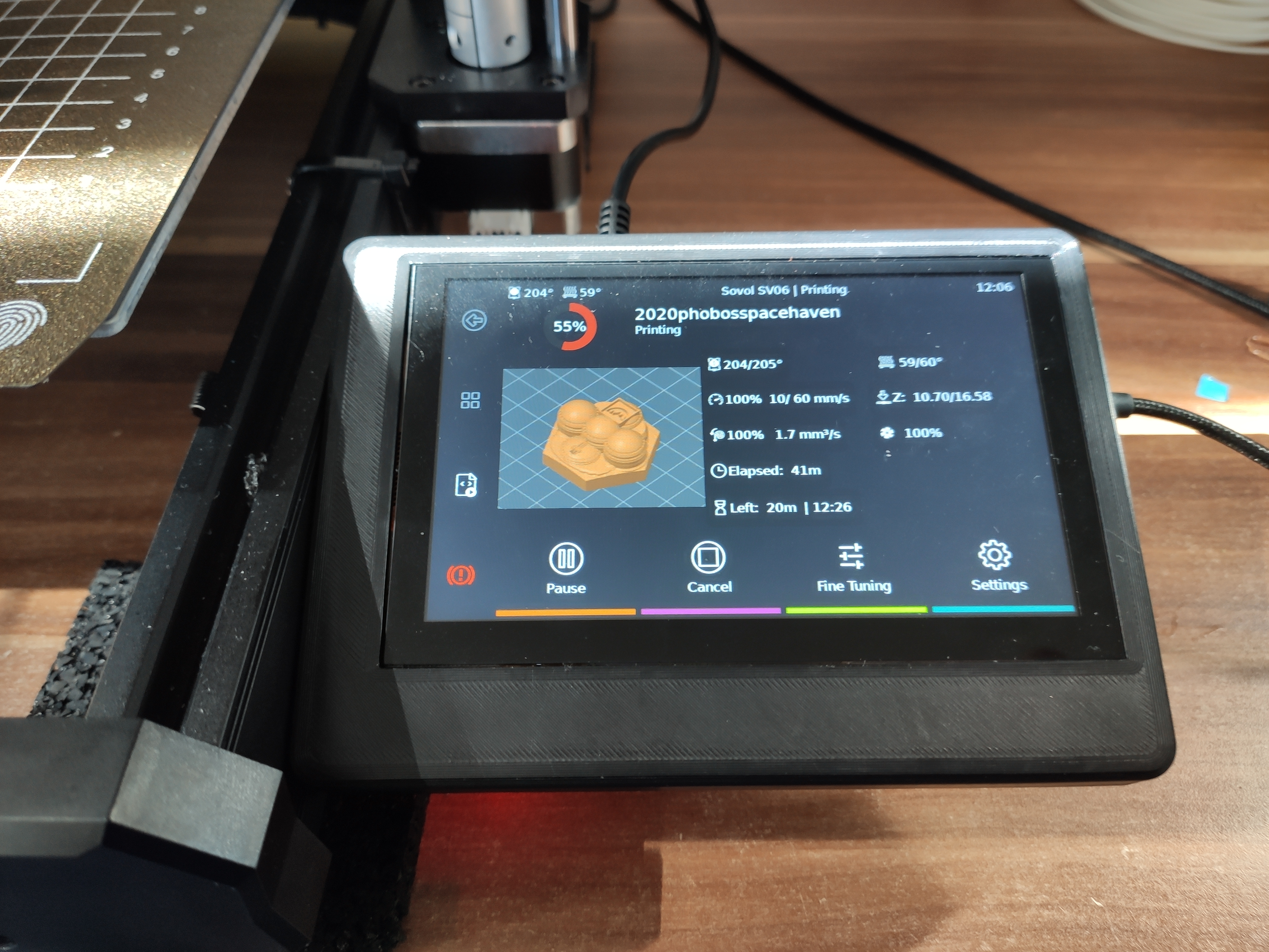 Sovol SV06 BTT TFT50 Display Mount - photo 2