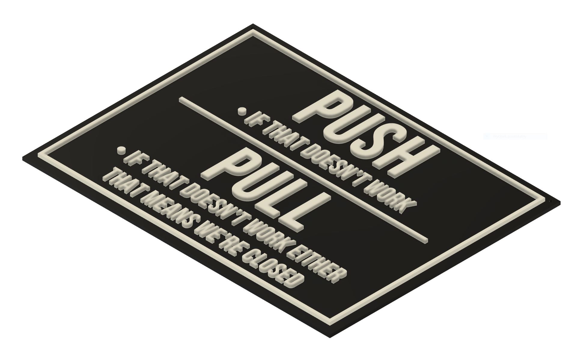 Shop door sign Push Pull Open Closed