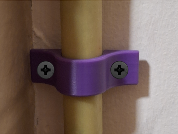 Pipe Clamp (fits 1/2 inch O.D.) - fast print, no supports. - photo 2