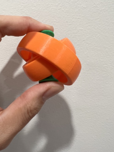 Rotating rings toy w/ finger holds