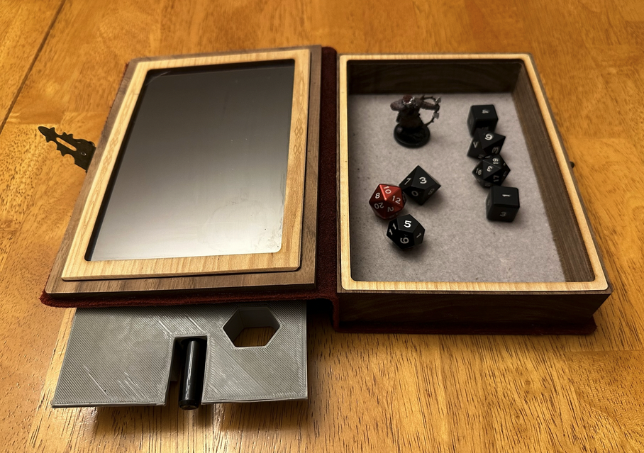 Dice, Miniature and Pen Storage for Elderwood Academy Spellbook Box - photo 4