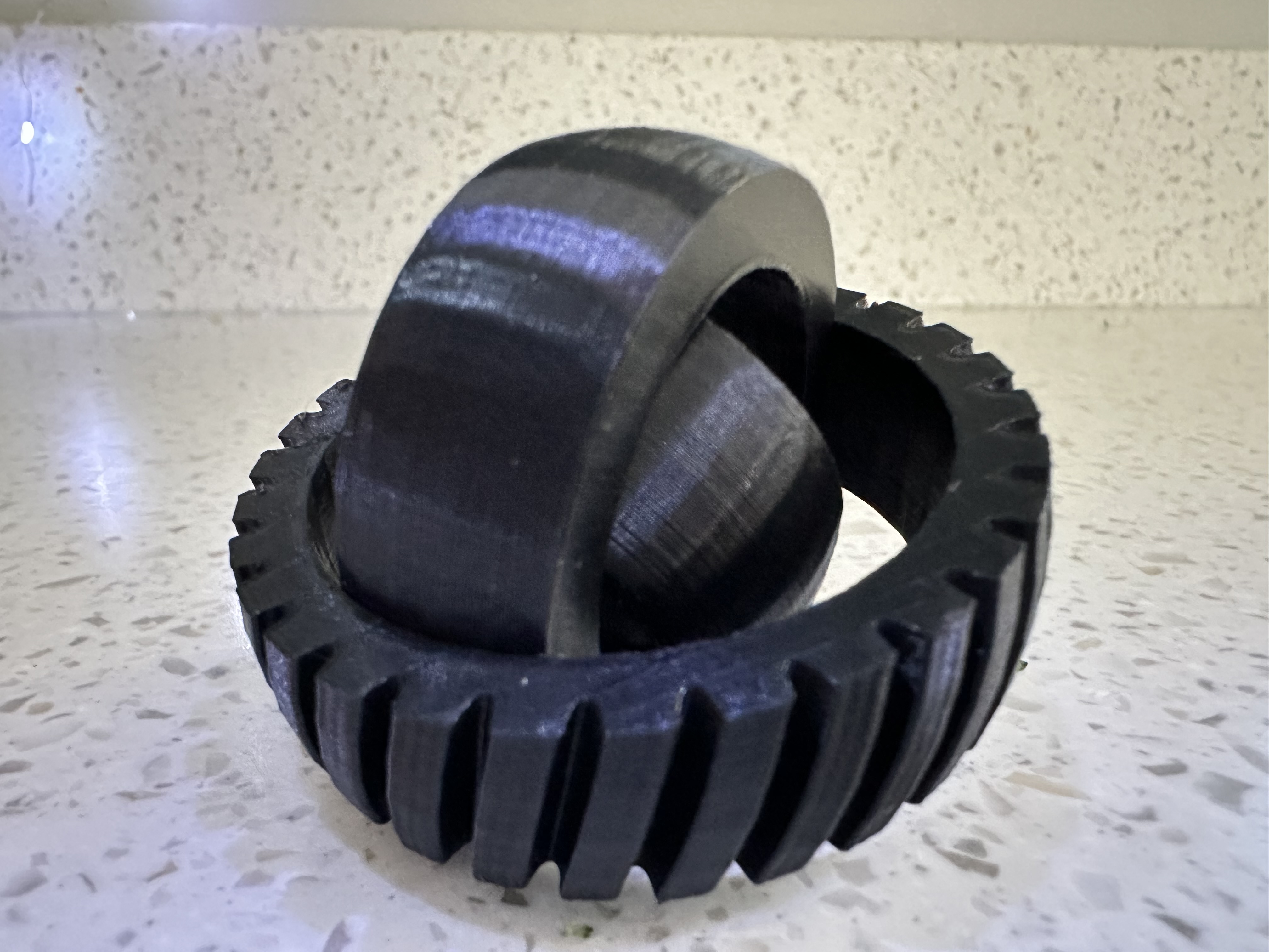 3D Printed Fidget Toy - Set of Rotating Rings