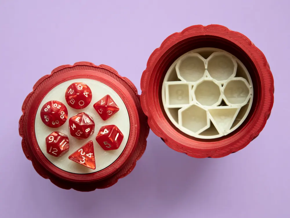 Dragon Egg dice box inserts - Customizable OpenSCAD - photo 3