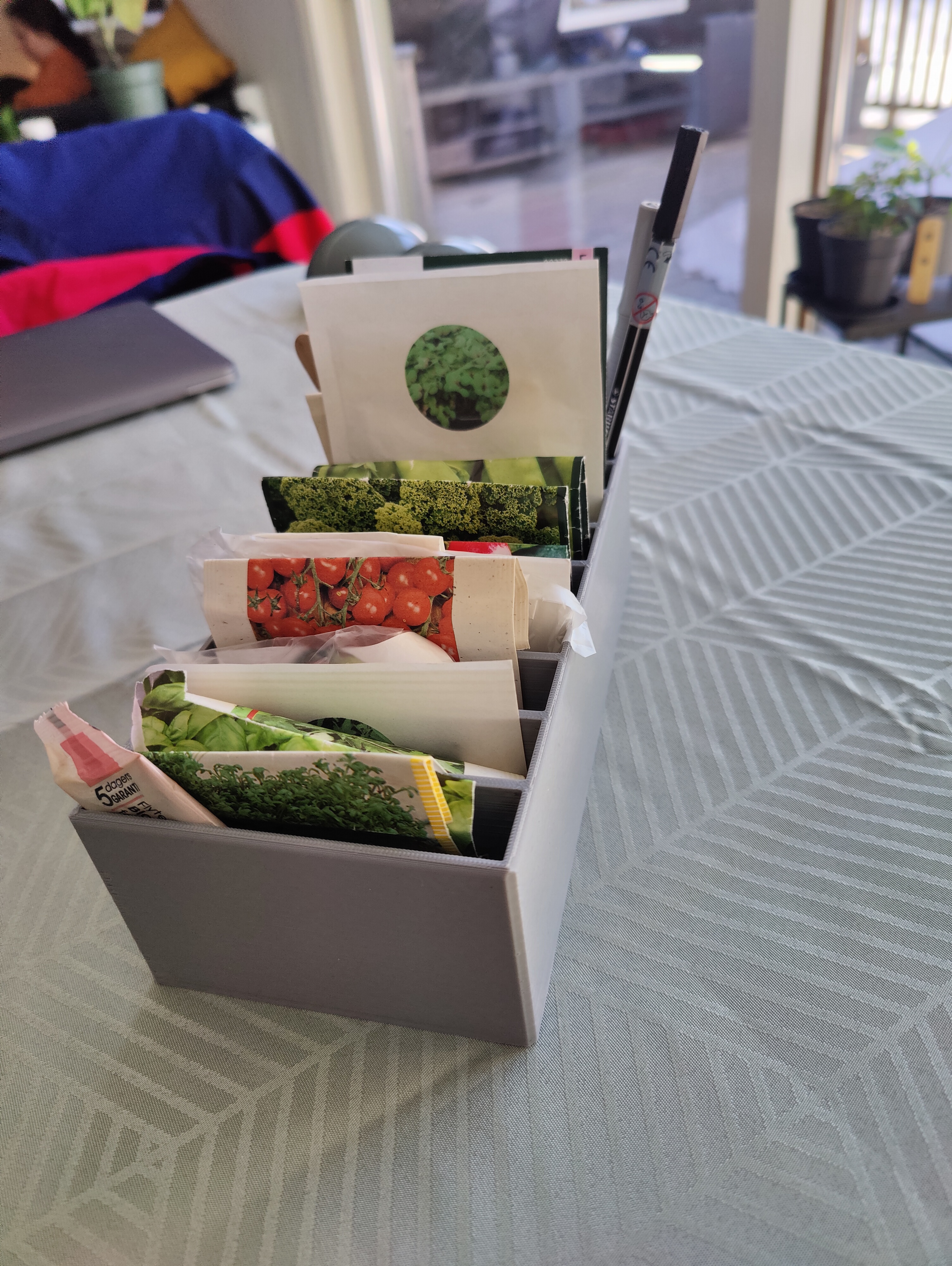 Seed storage box for seed packets - photo 2