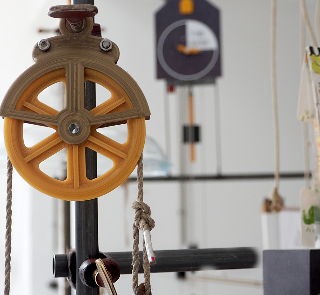 rope pulley 80mm cast iron style