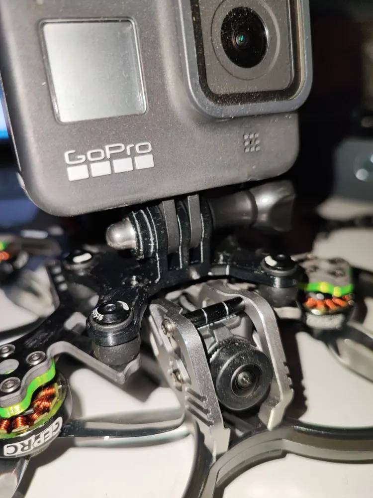 Cam mount for GEPRC Cinebot 30 (Gopro 8 9 10 11 12 & DJI Action 2) - photo 4