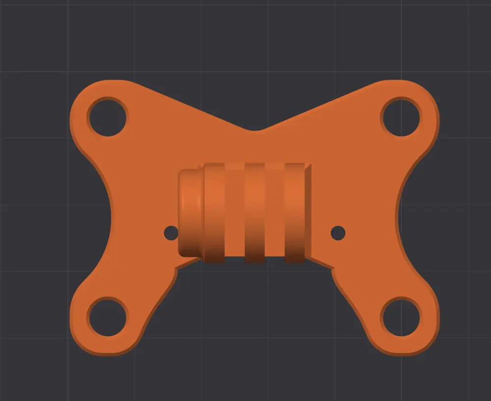 Cam mount for GEPRC Cinebot 30 (Gopro 8 9 10 11 12 & DJI Action 2) - photo 2