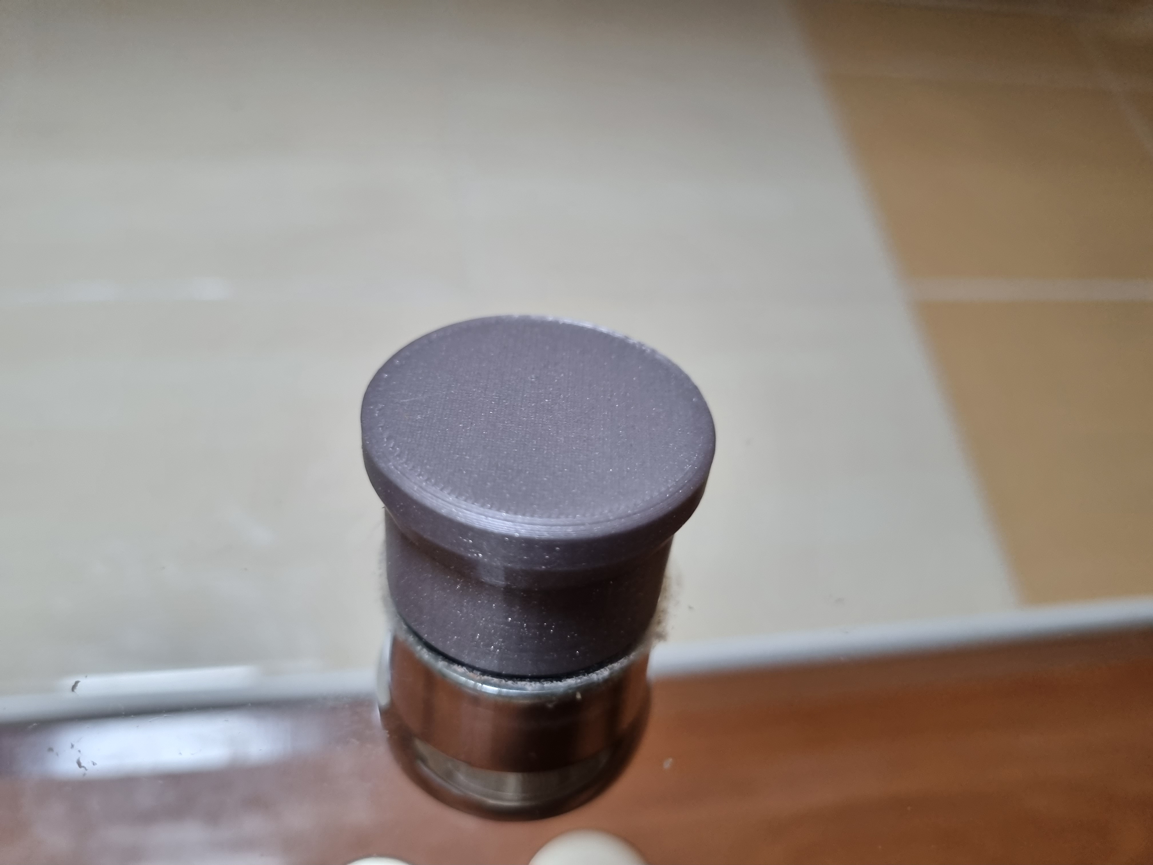 Shower glass door knob