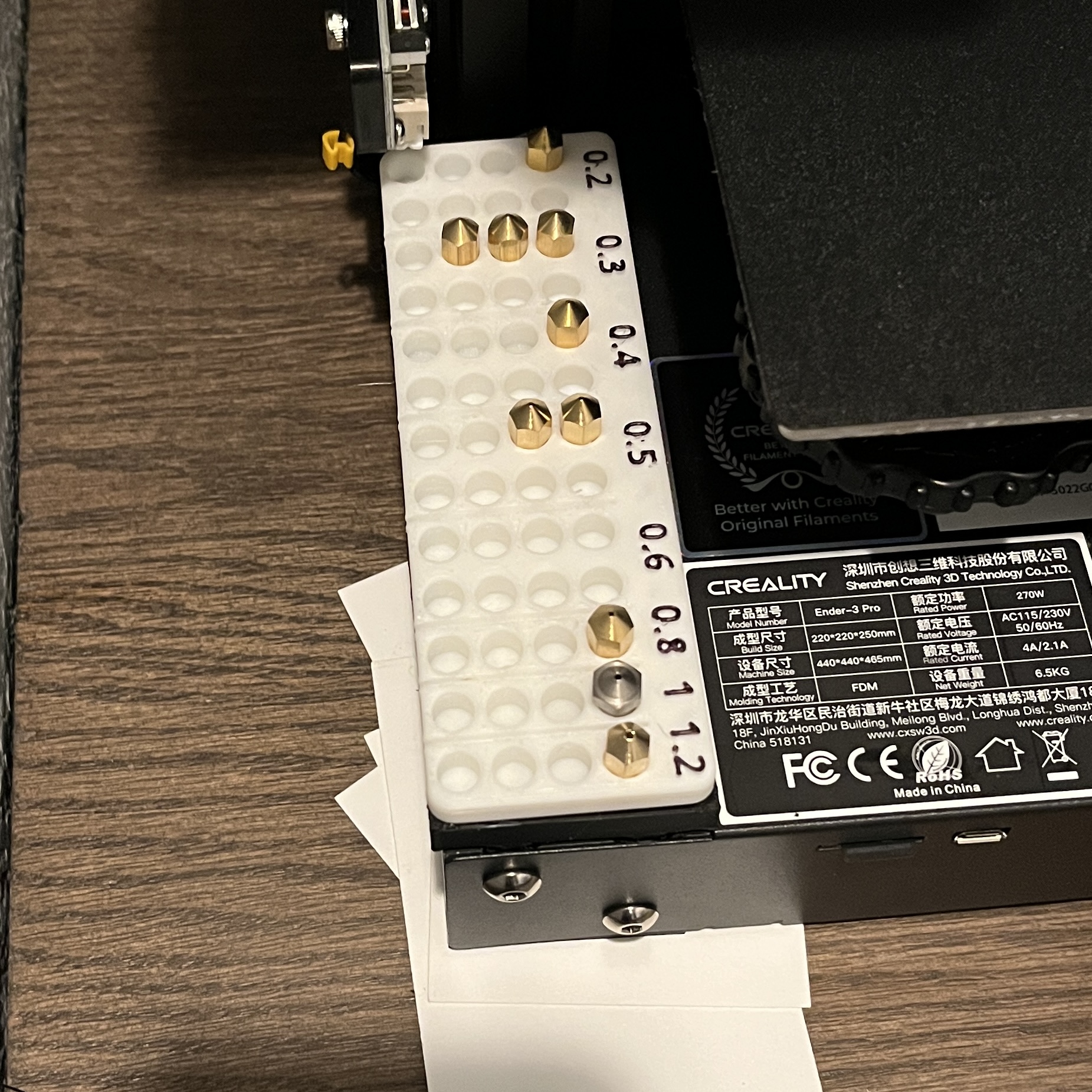 Gridfinity Nozzle Holder/Storage 1x3 (With Magnets)