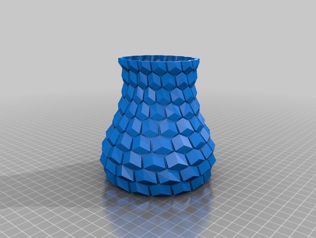 Curved honeycomb vase - photo 4