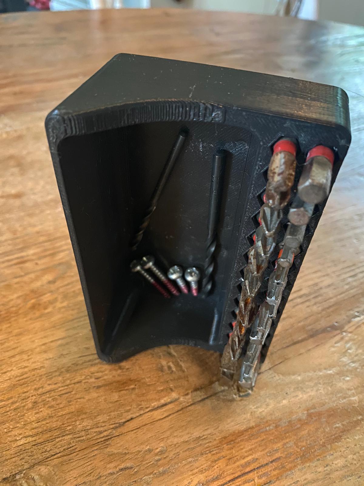 Magnetic Hex Bit Organizer,26 Hole Screwdriver Drill Bit Holder Tray with Strong Magnetic Base - photo 3