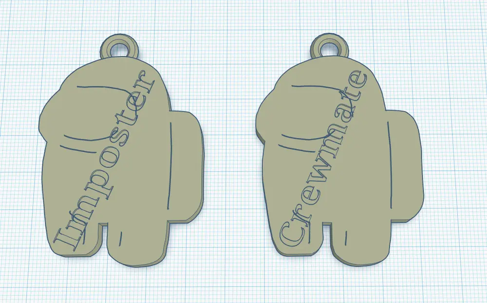 Among Us Necklace pendant/Game piece - photo 4