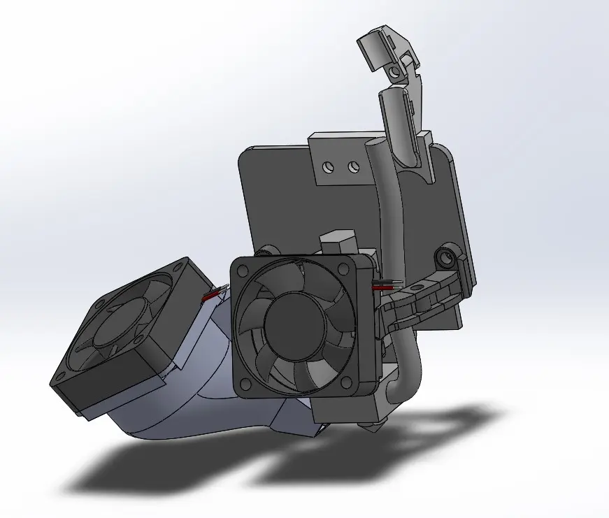 TronXY X1/X3 Dual/Single 40mm Fan Mount and Part Coolers and Cable Router - photo 2