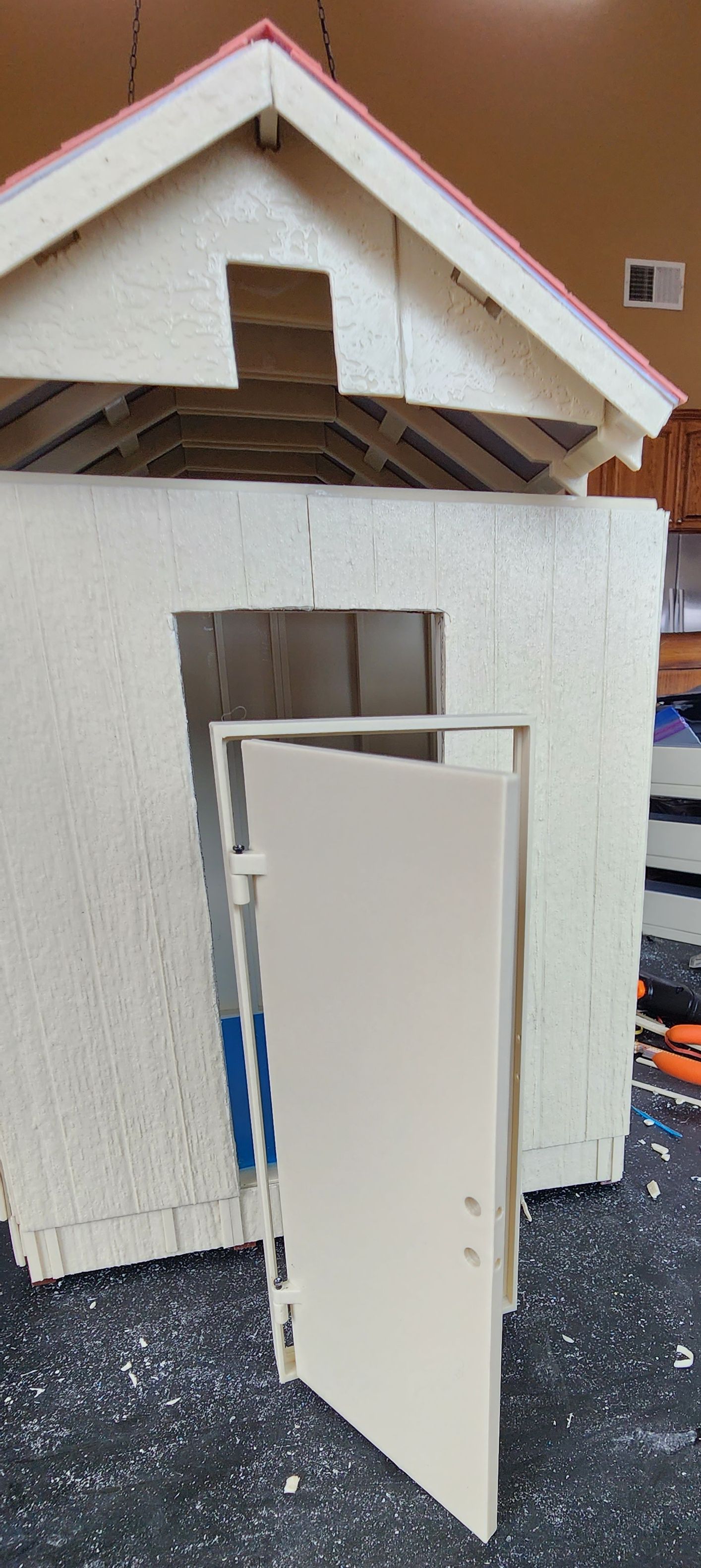 1:12 Scale Model 32 in. x 80 in. Premium Right-Hand Outswing Flush Primed Steel Prehung Front Exterior Door with No Brickmold - photo 3