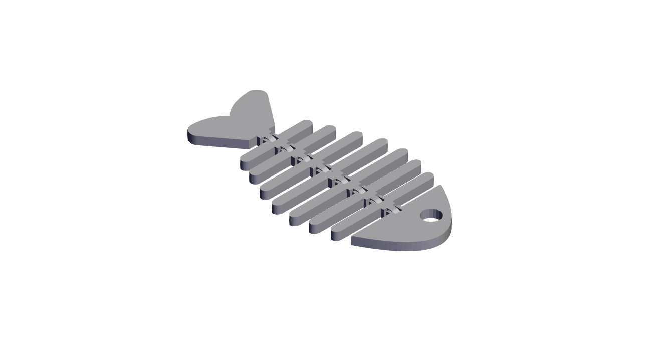 Articulated Fish Skeleton Fidget Toy.