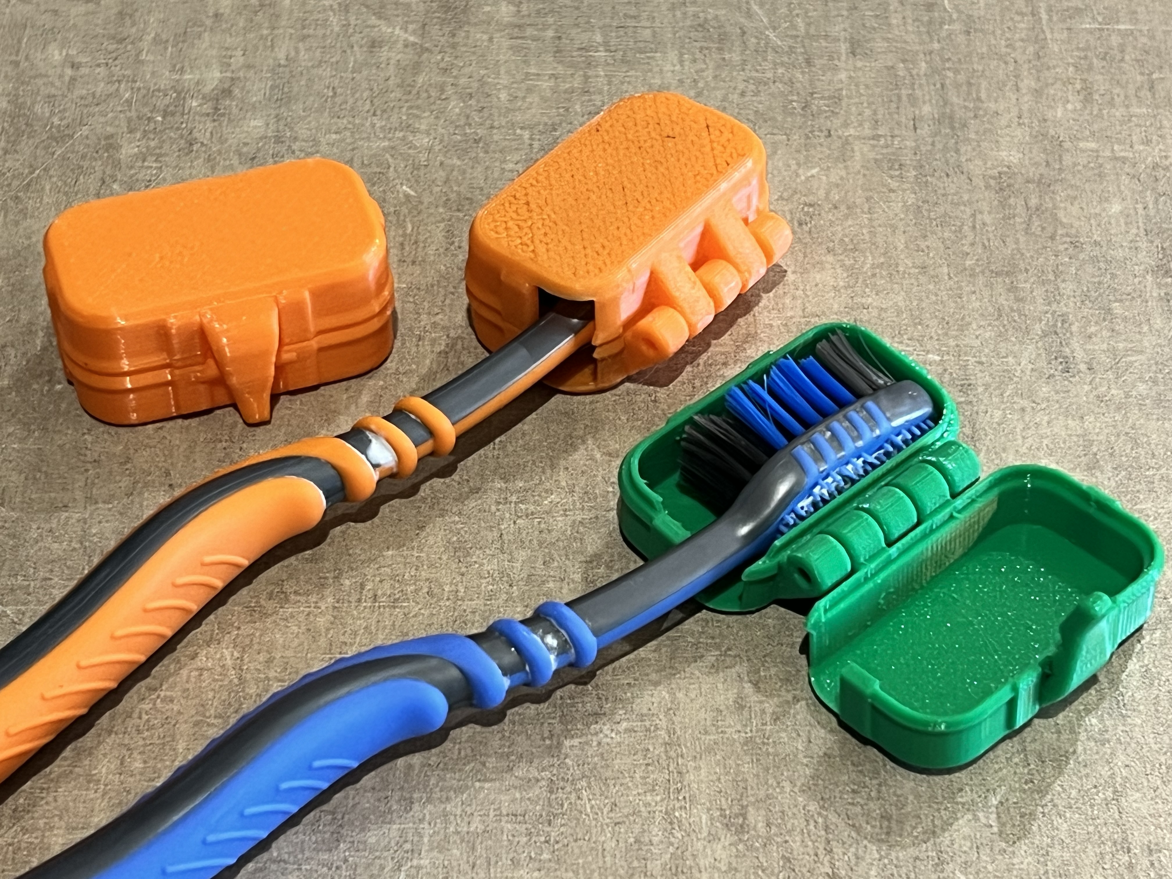 Toothbrush Travel Case print in place