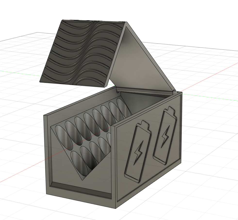 battery storage - Almacen para pilas, 16 tipo AA y 29 tipo AAA.