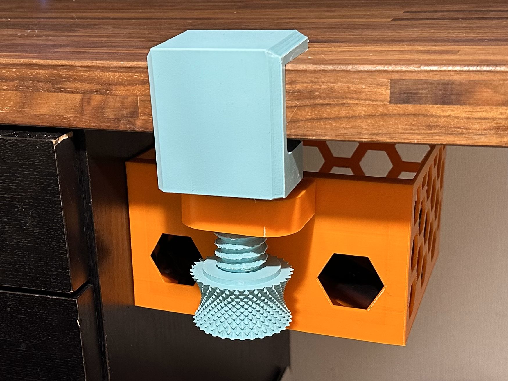 360 Degree Rotation_Under Desk Drawer Clamp-on - photo 2