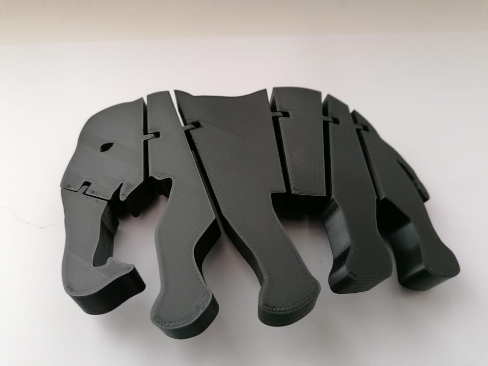 flexi elephant toy and magnet in the fridge children