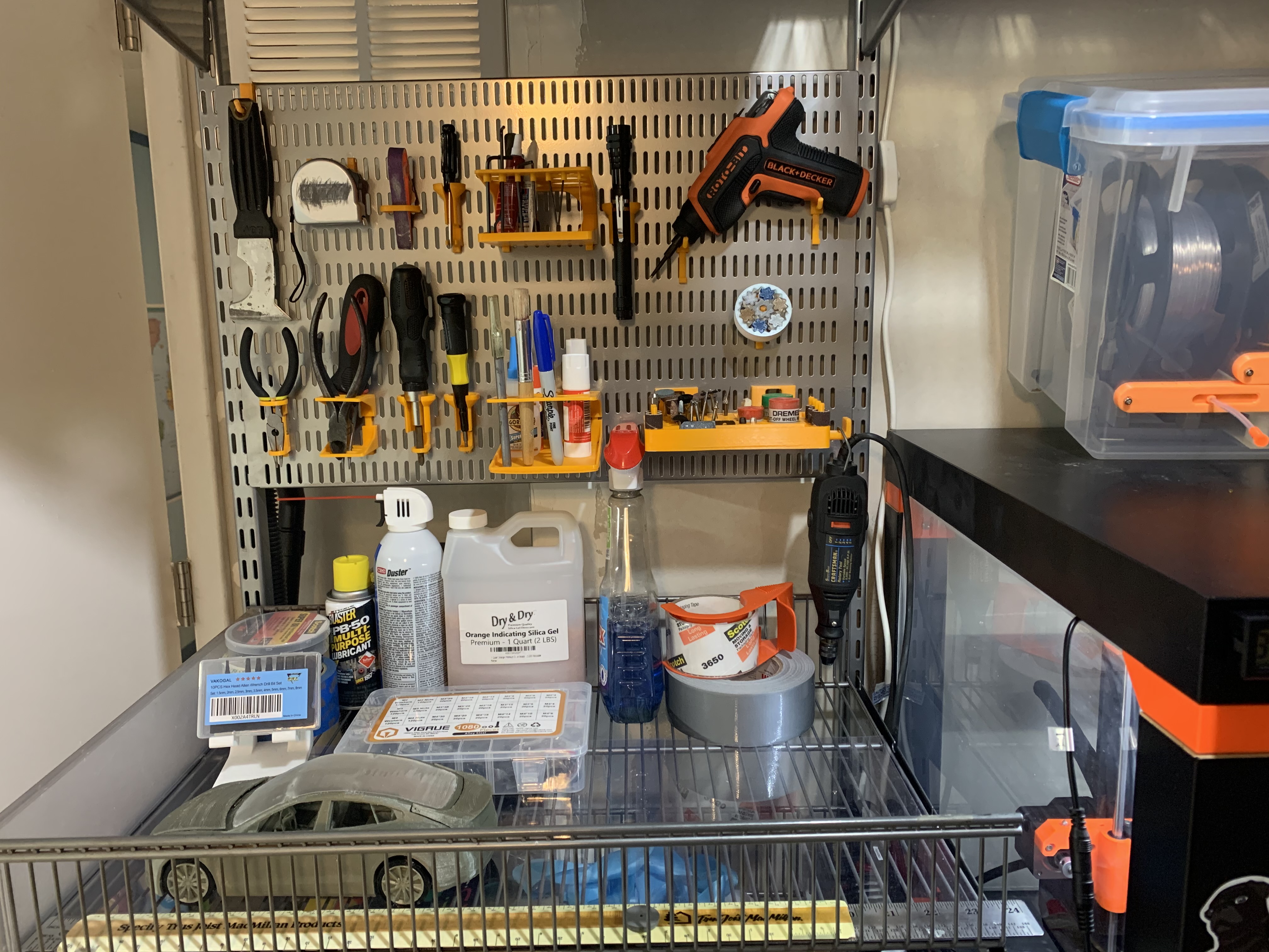 Rotary Accessory Tool Organizer - Elfa bracket