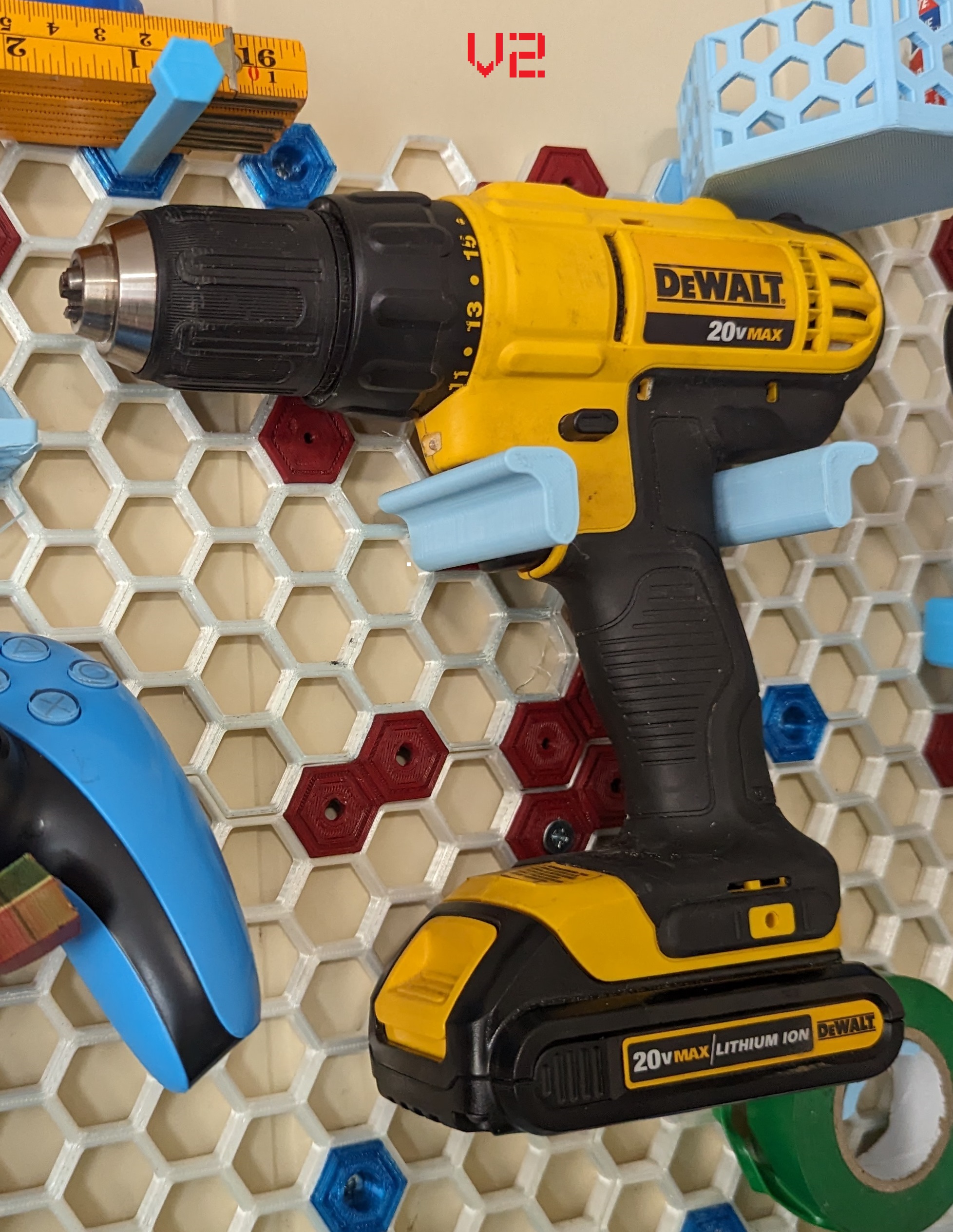 DeWalt DCD771 Honeycomb Storage Wall Mount - HSW - Drill - Cordless Drill - photo 3