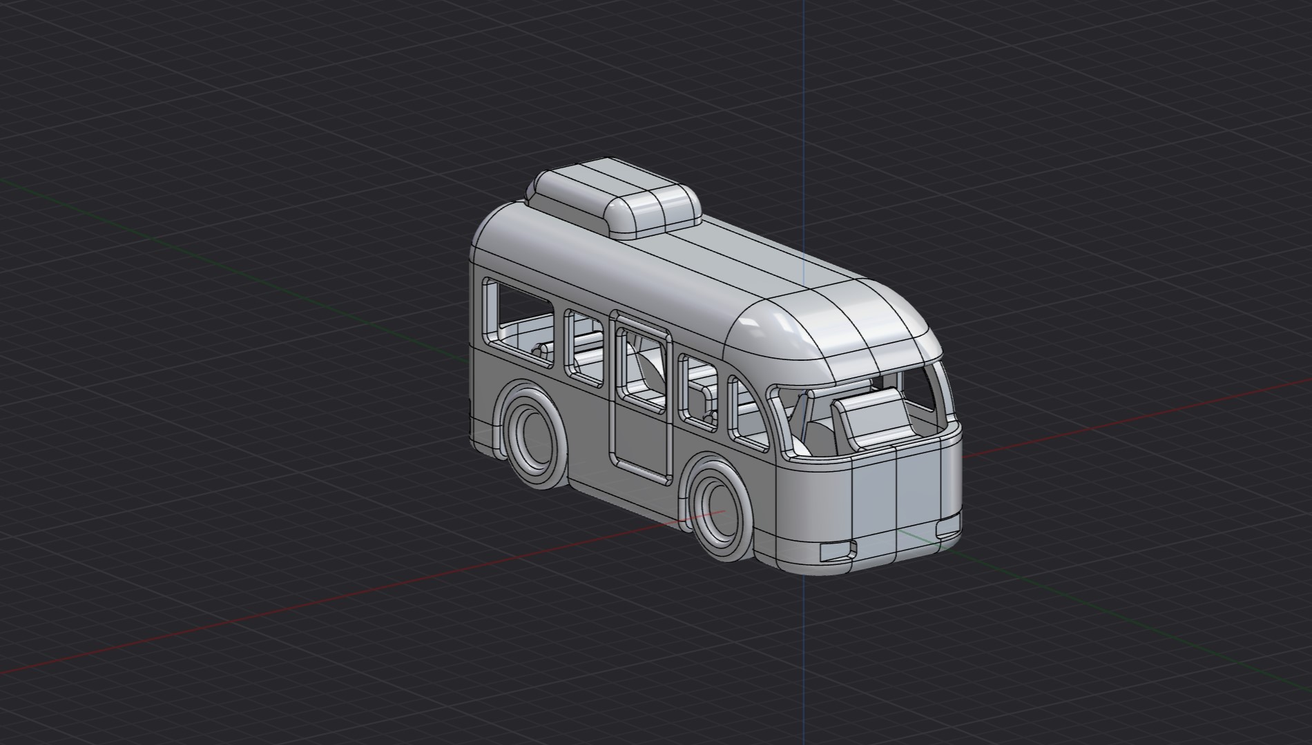 Small toy bus v001