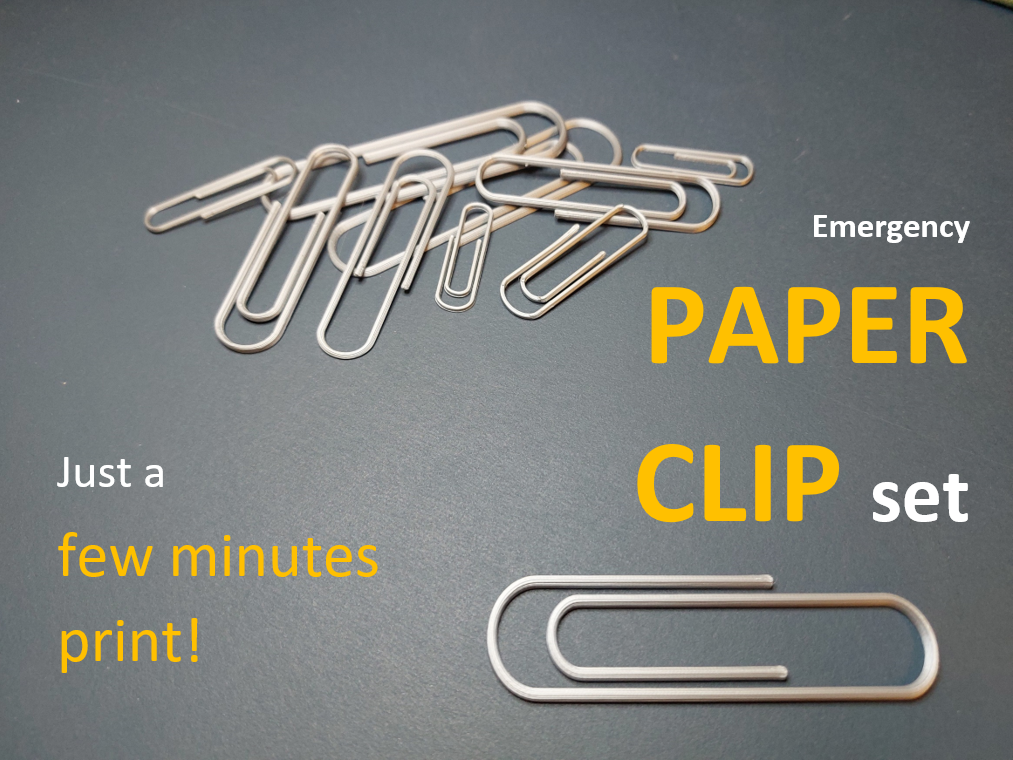 Office Paper Clip - few minutes print!