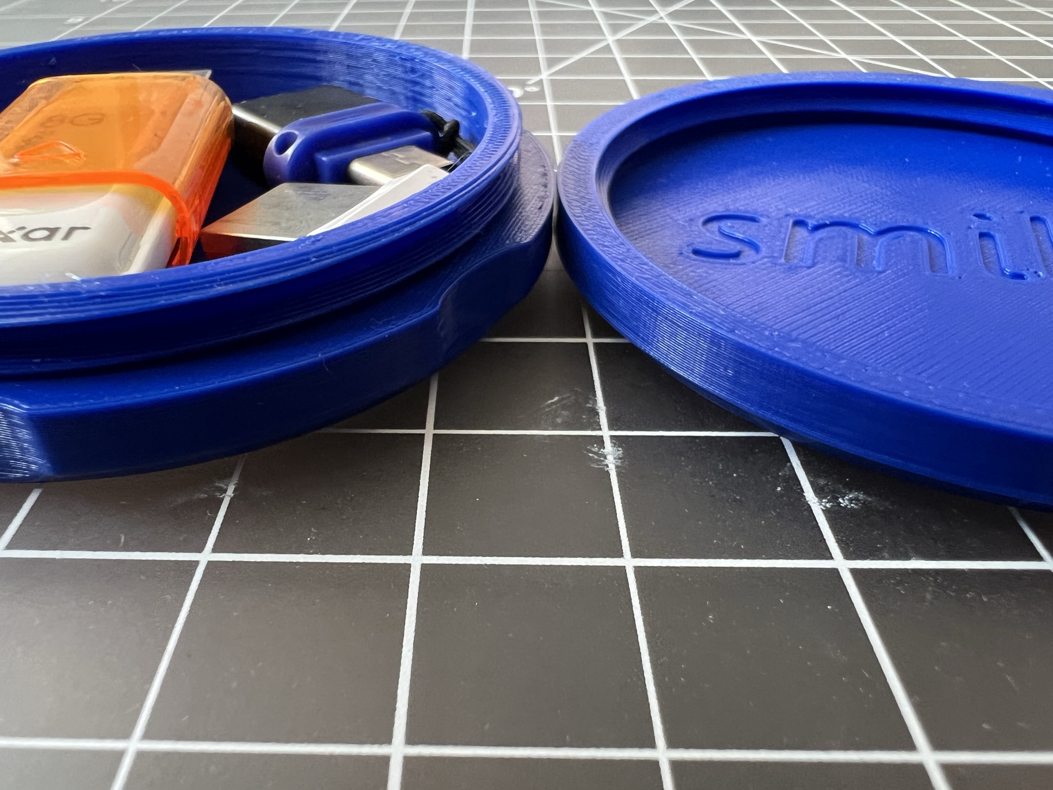 Flash drive storage container (or other small things)