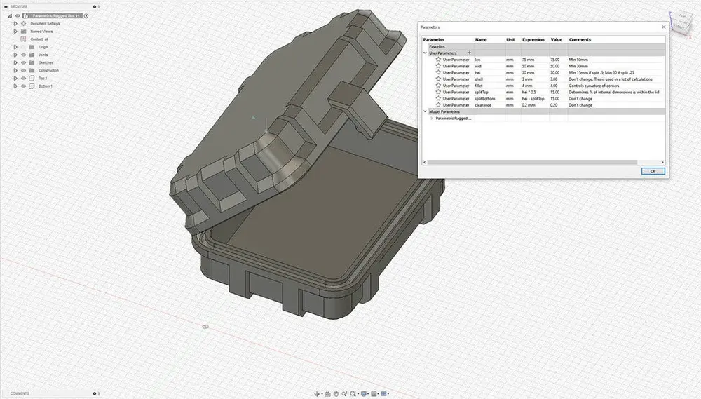 Parametric Rugged Box