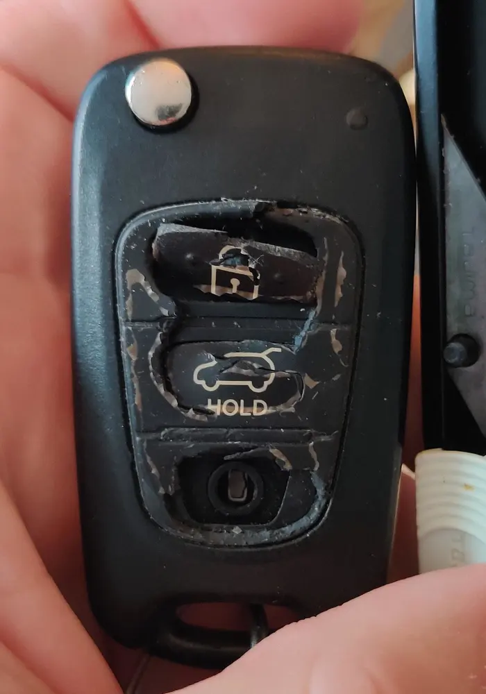 KIA car key remote replacement buttons (433-eu-tp) - photo 2