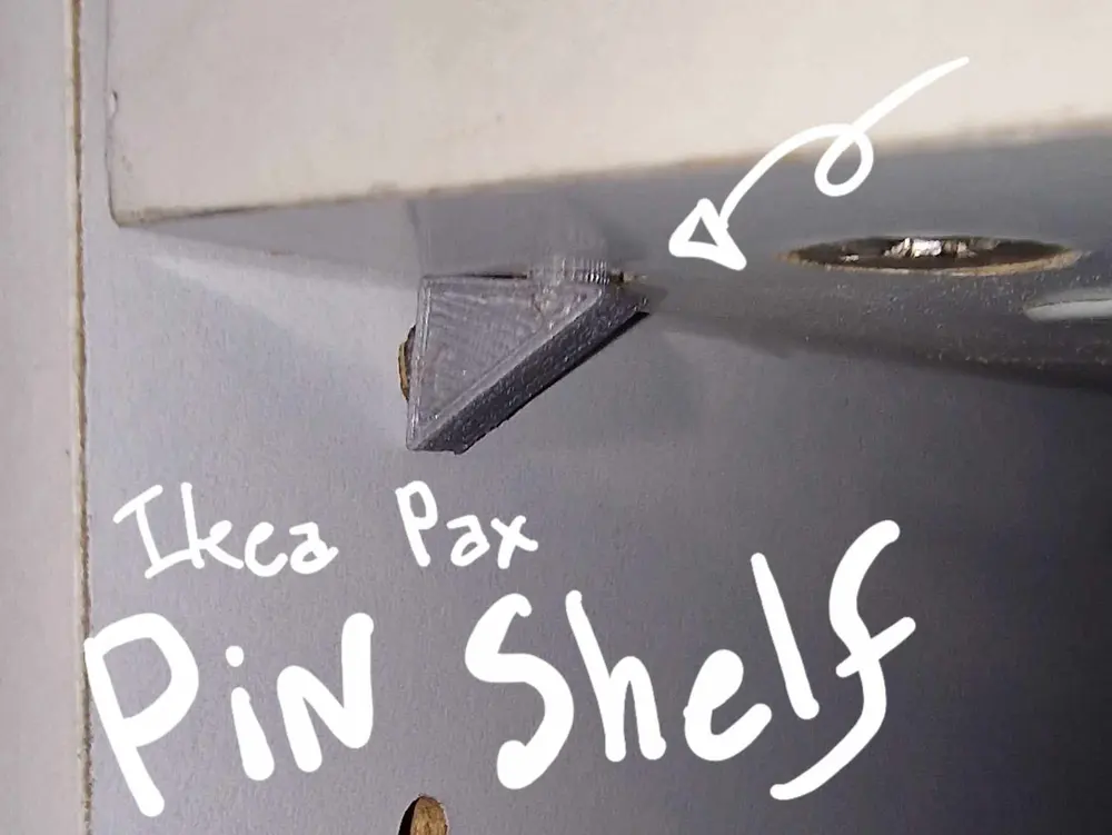 Ikea Pax: Shelf pin replacement