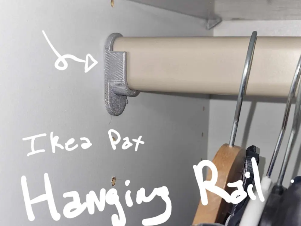 Ikea pax: Hanging rail support replacement