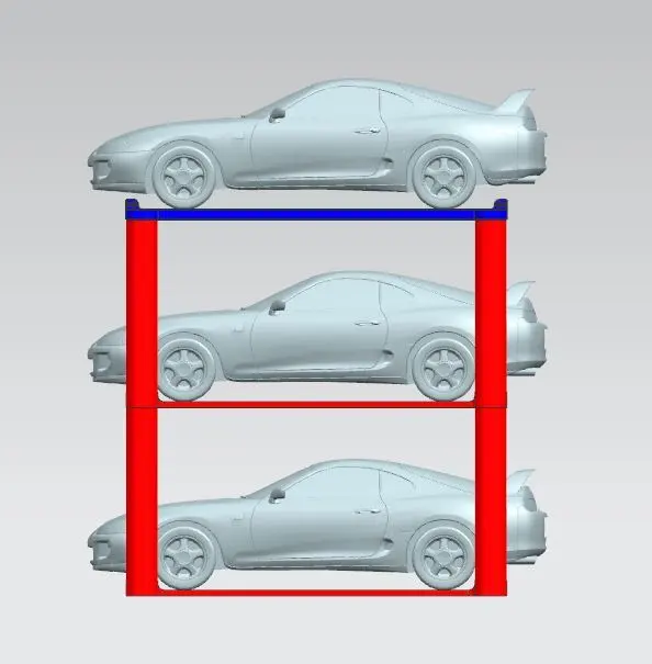 1/18 car model stackable rack - photo 3