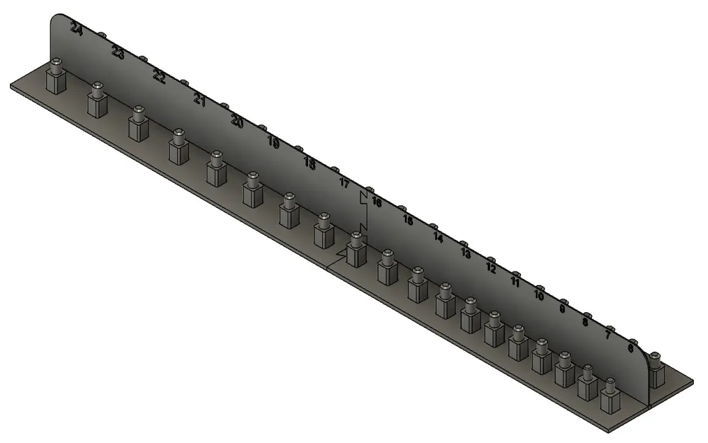 Metric 3/8 (8-24mm) Impact socket tray organizer - photo 2