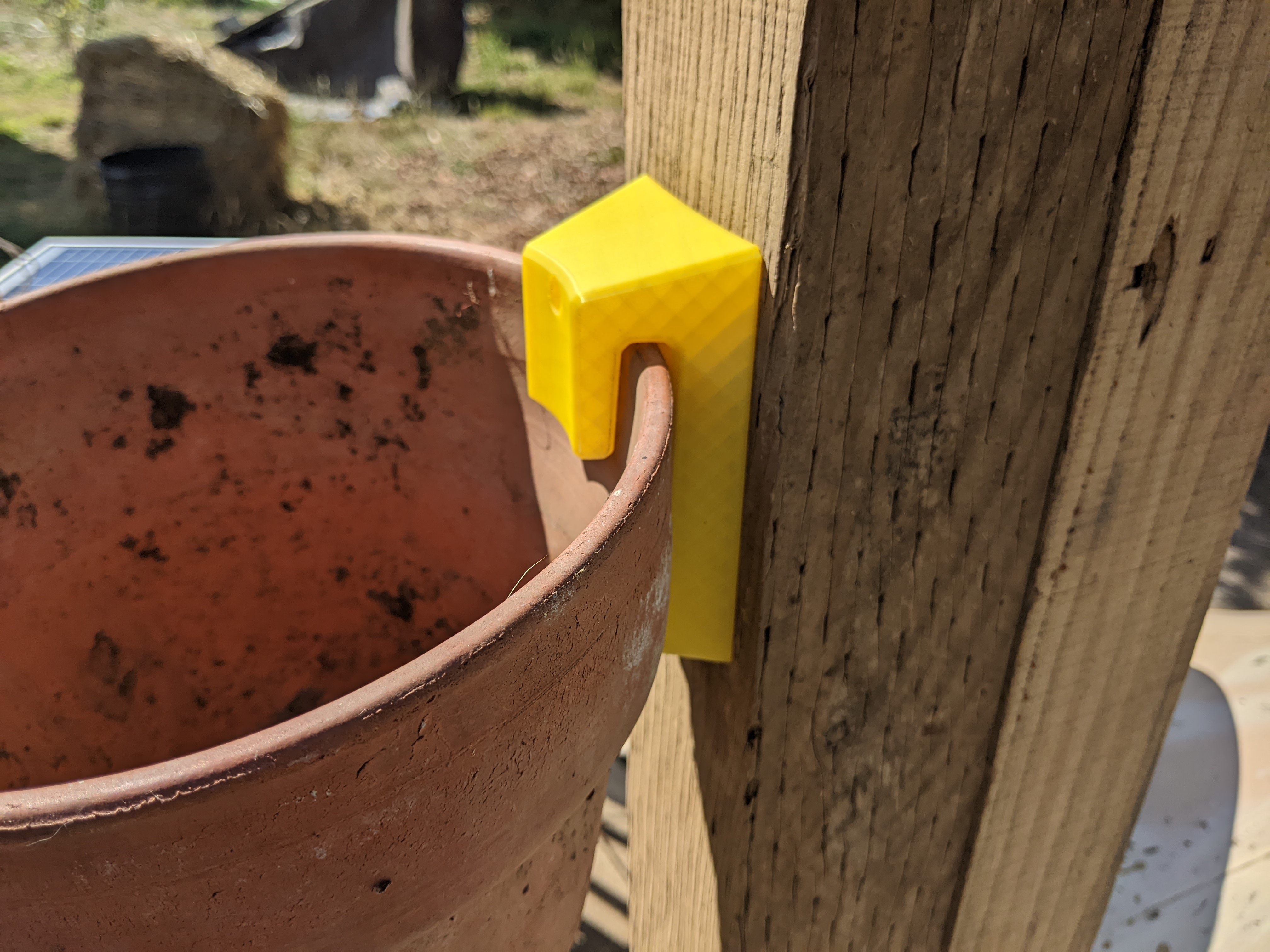 Terracotta Flower Pot Wall Mount