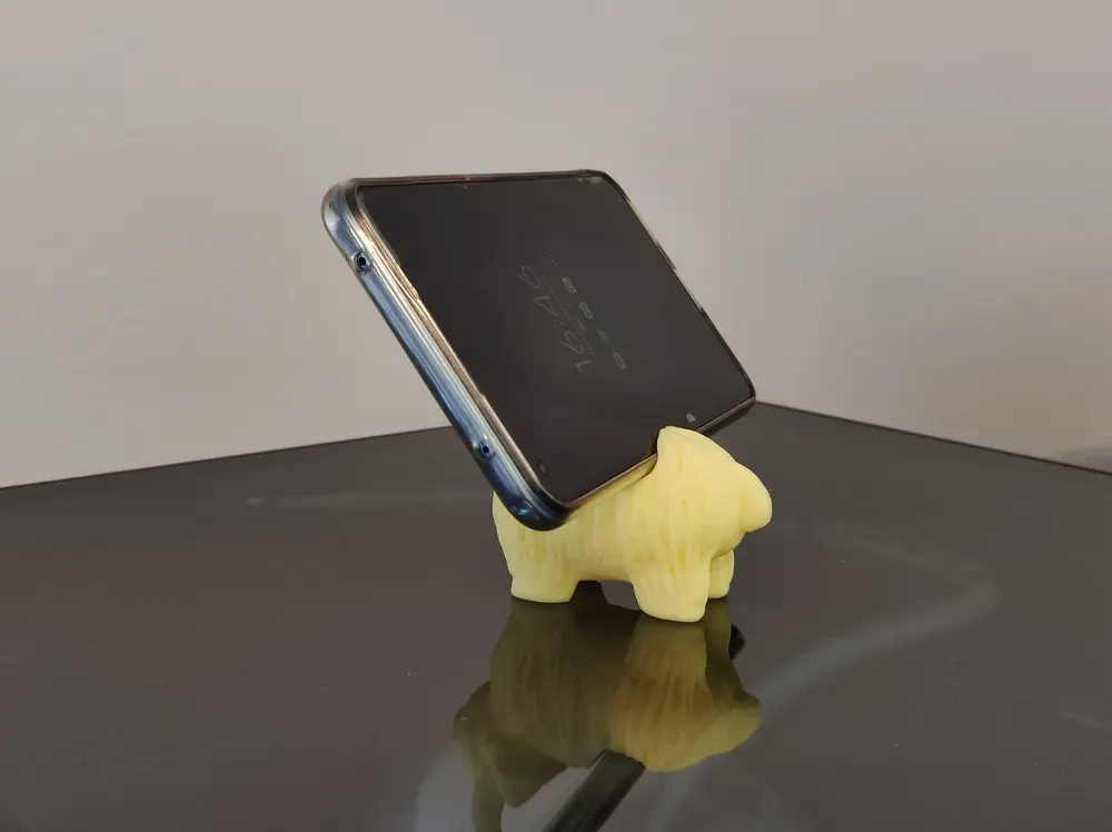 Young Little Highland Cow Phone Holder - photo 3