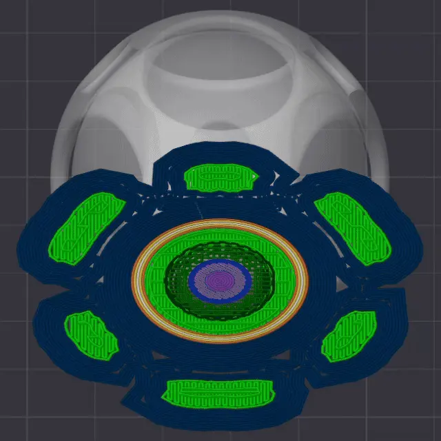 Spinning Sphere Inside Sphere | Print-in-Place Fidget Toy - photo 3