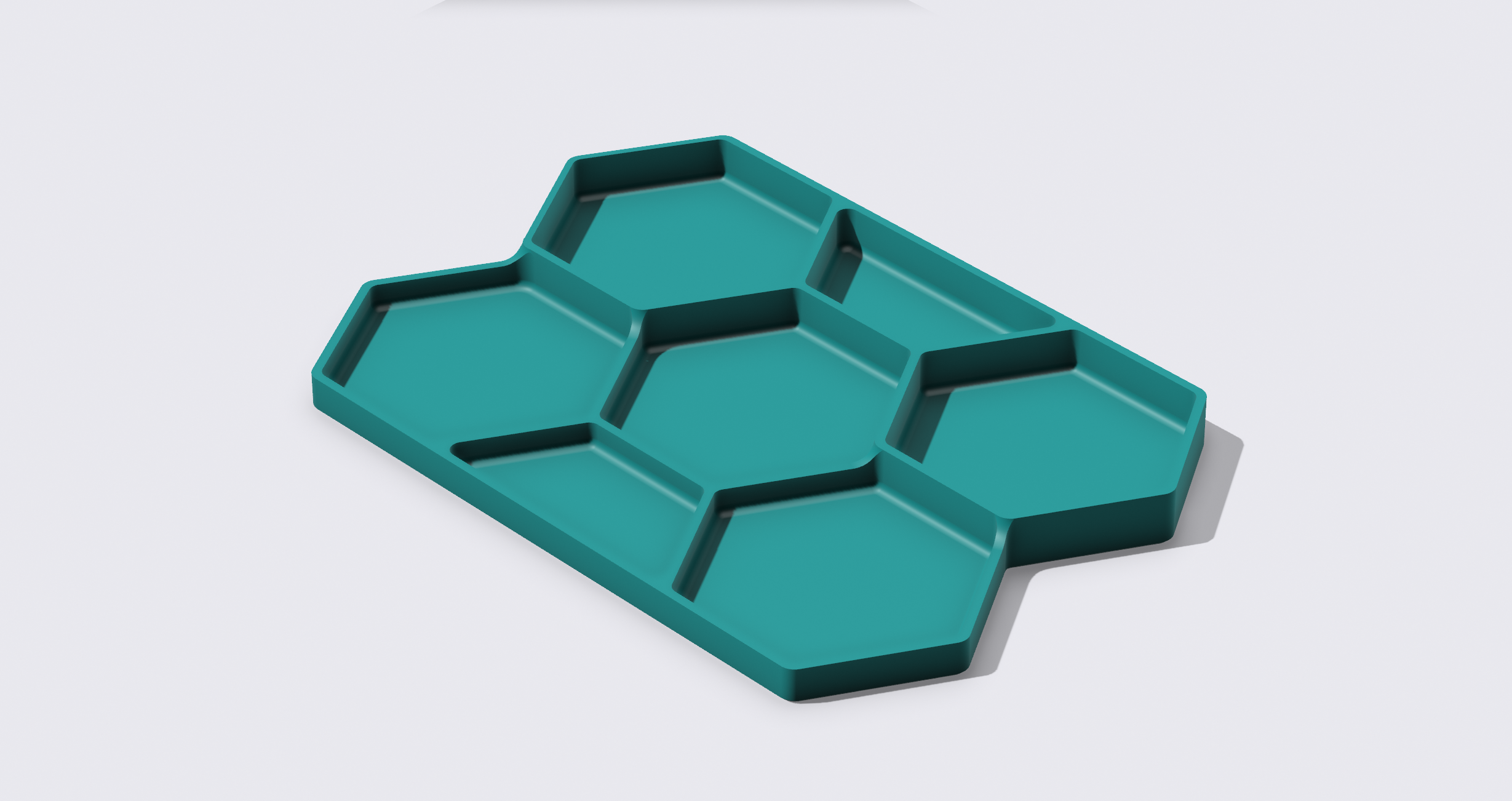 (Smaller) Less Thin Hexagon Parts Tray