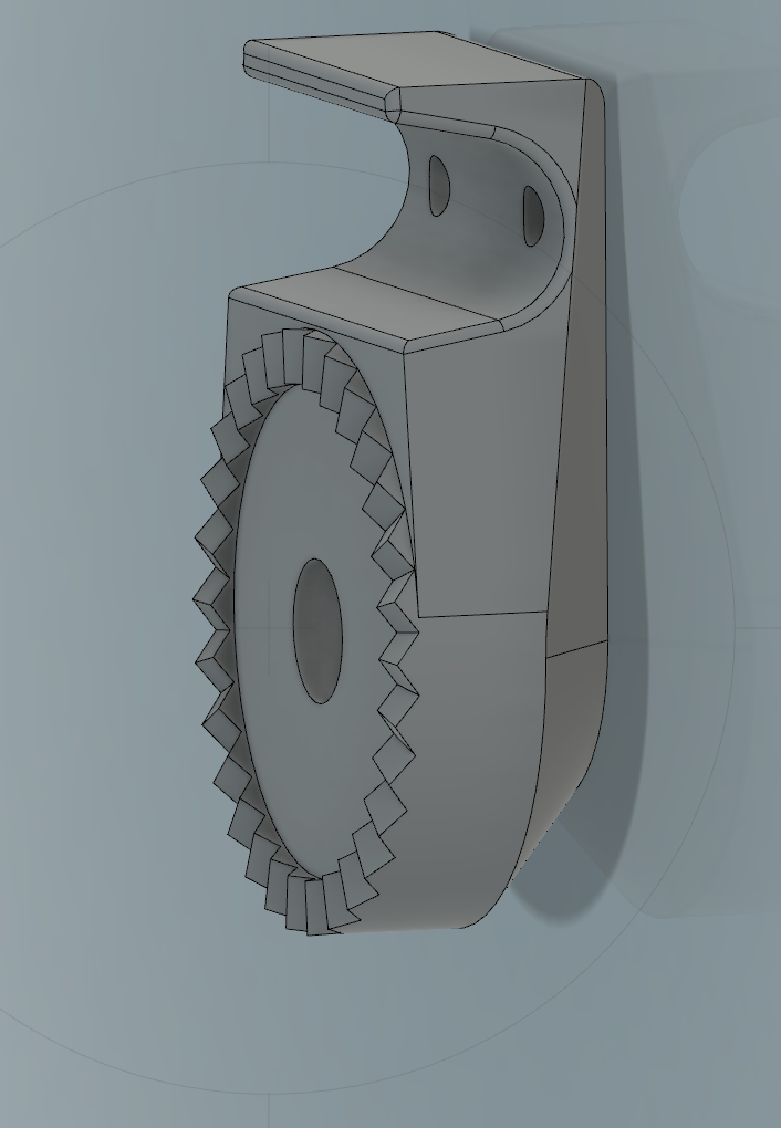 Replacement toothed clamp part with 2 holes to hold canopy frame at any angle on a Belden Park V1 Patio Swing - photo 2