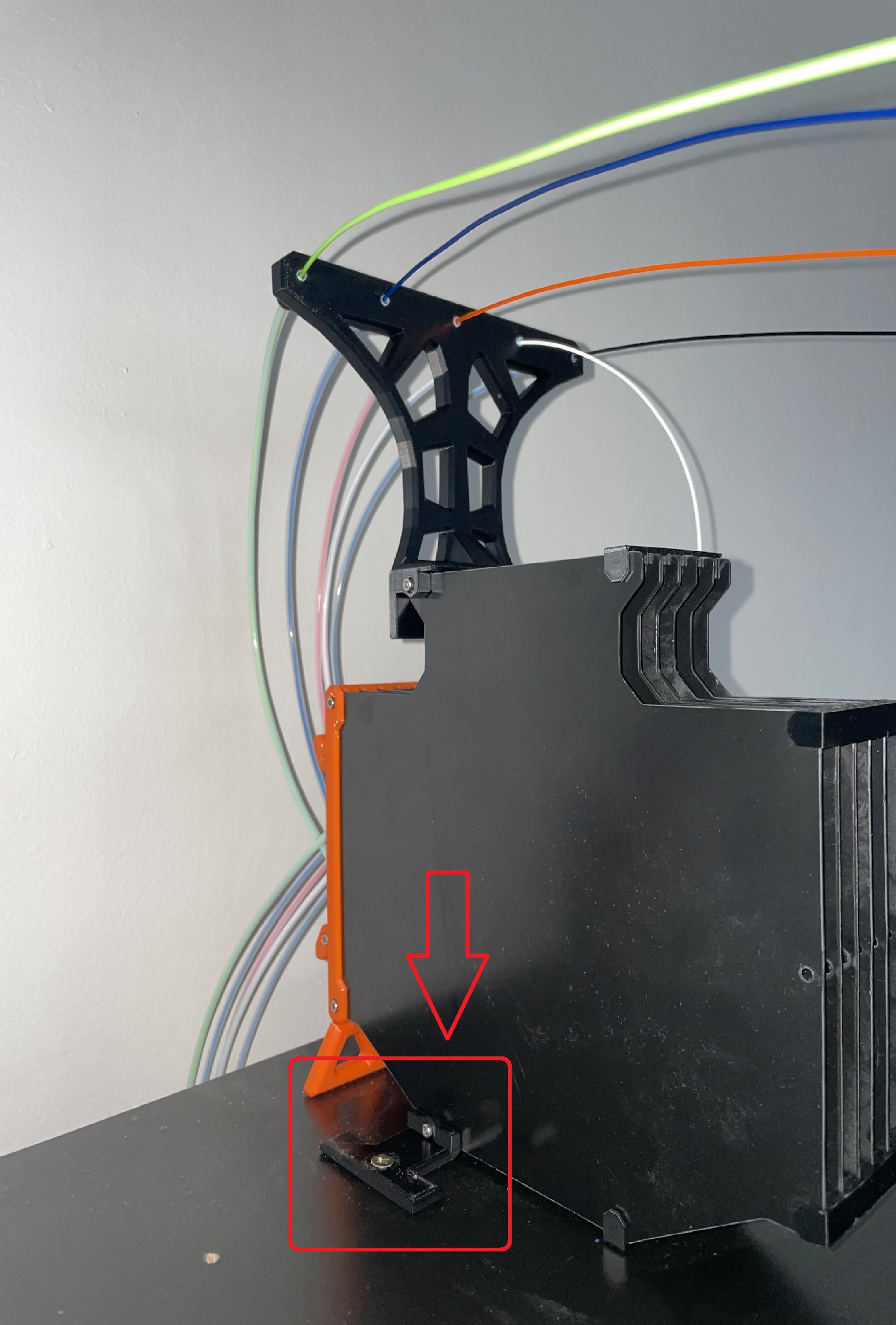 MMU3 buffer holder(for IKEA LACK enclosure v2)