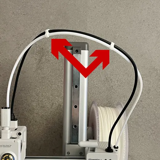 PTFE / Cable Clip for Bambu Lab A1 (mini) without AMS lite