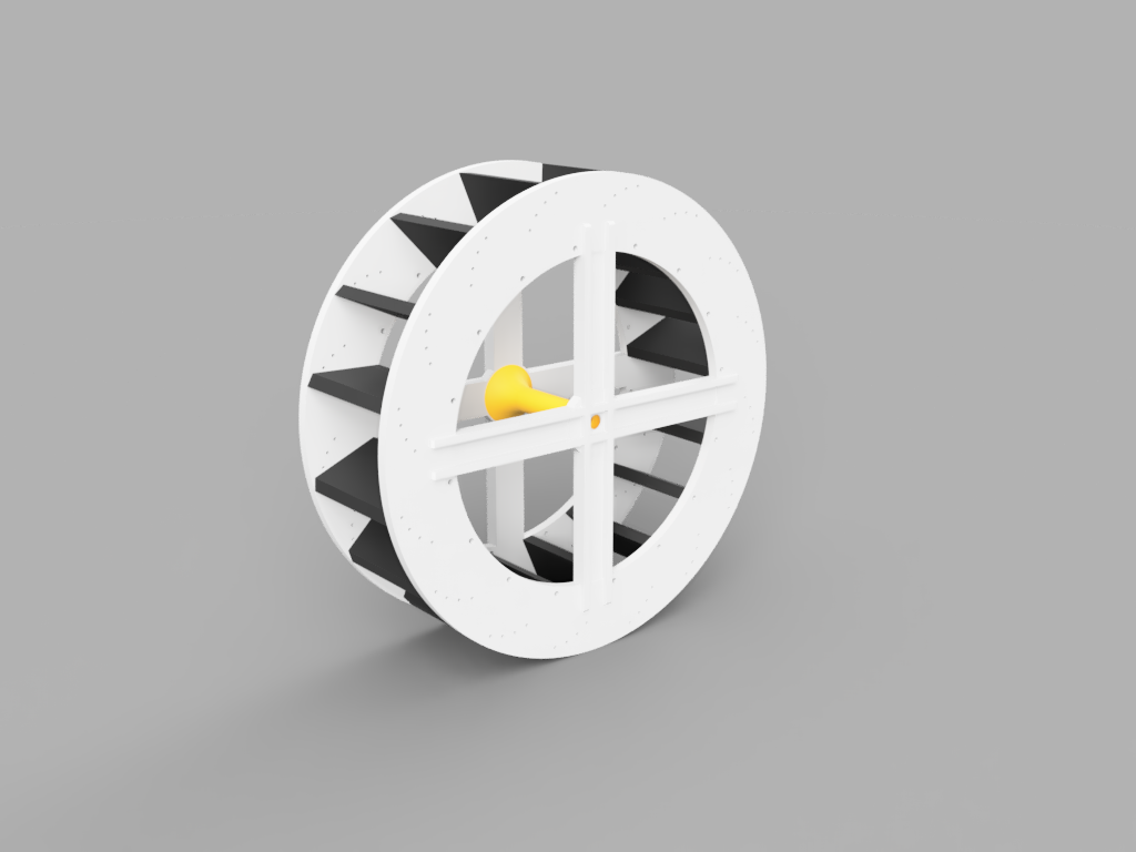 Water wheel for garden pond - photo 2