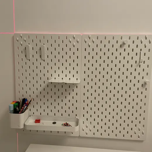 Wall Mount Bracket for Ikea Skadis Peg Board - photo 2