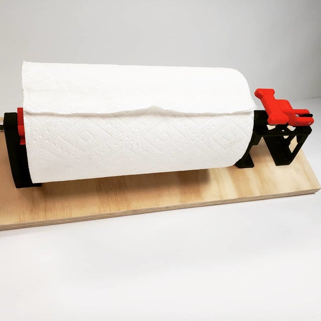 Slightly overbuilt paper towel roll mount