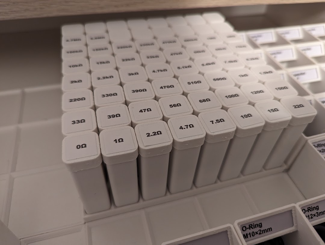 Economical Resistor Storage Rack