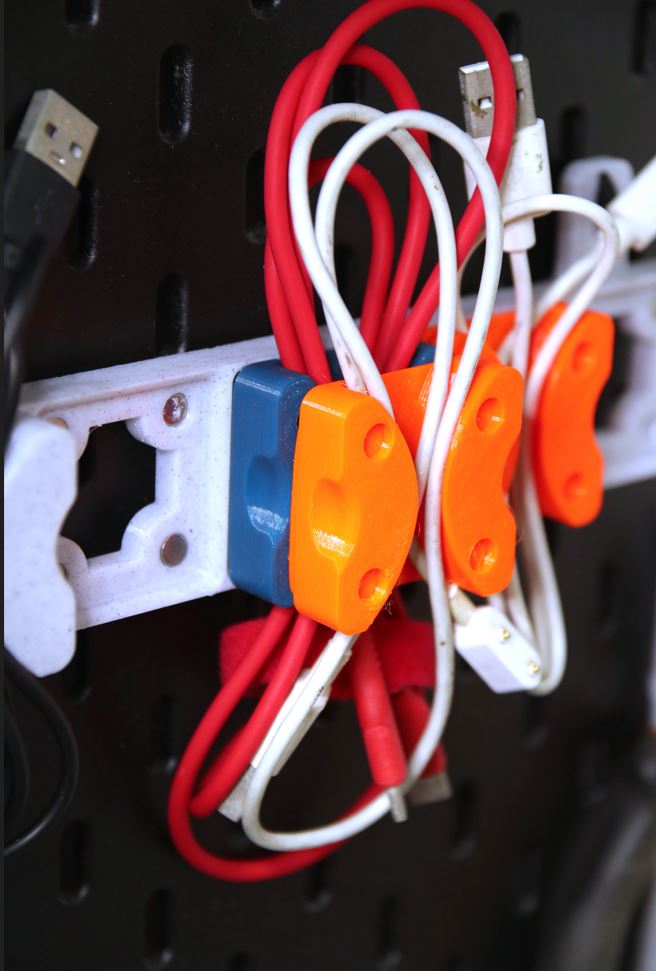 Skadis x Gridfinity Cable Holder set - photo 2