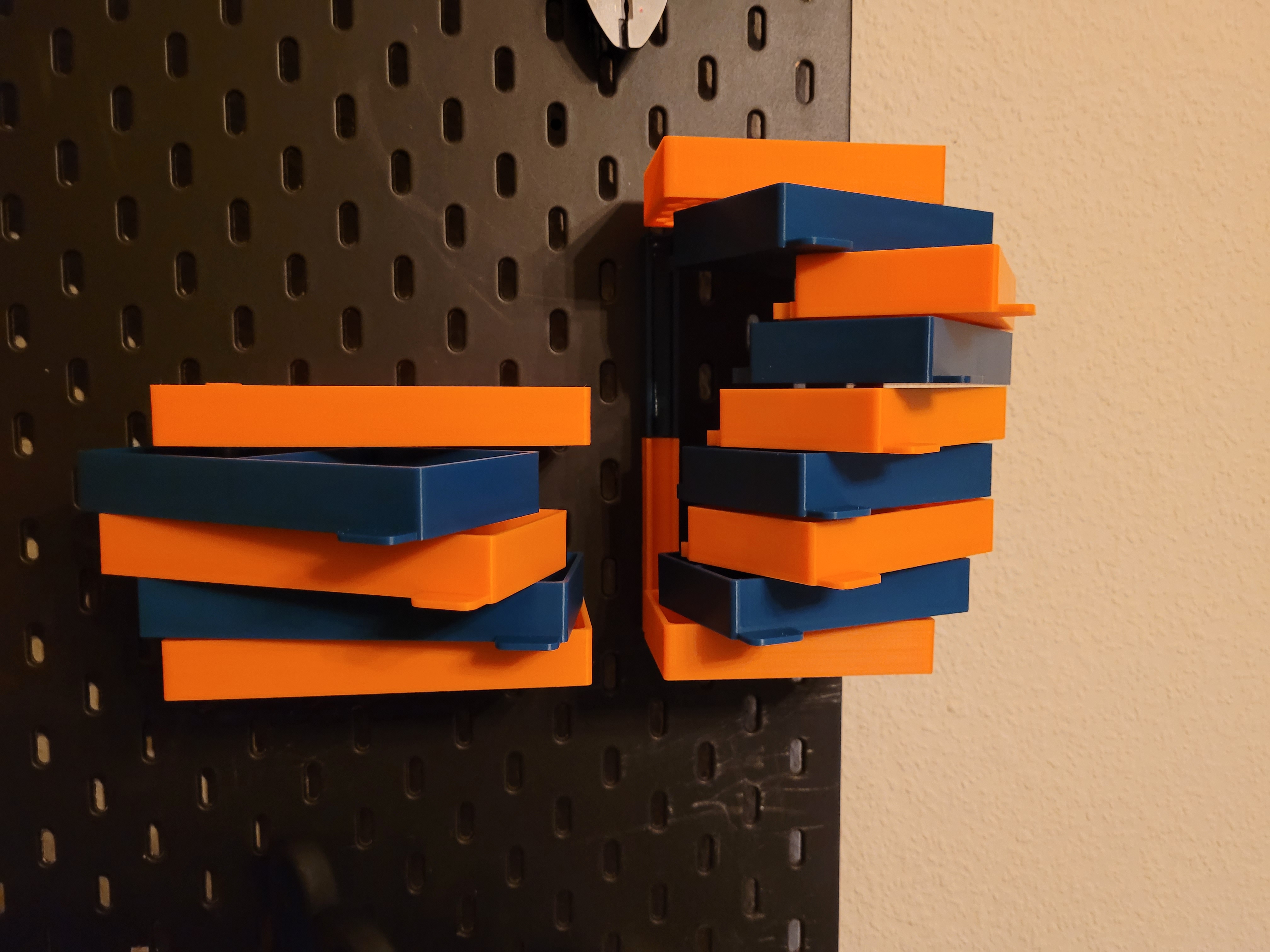 Turnable (Pivot) Tray Tower IKEA Skadis made with OpenSCAD - photo 4