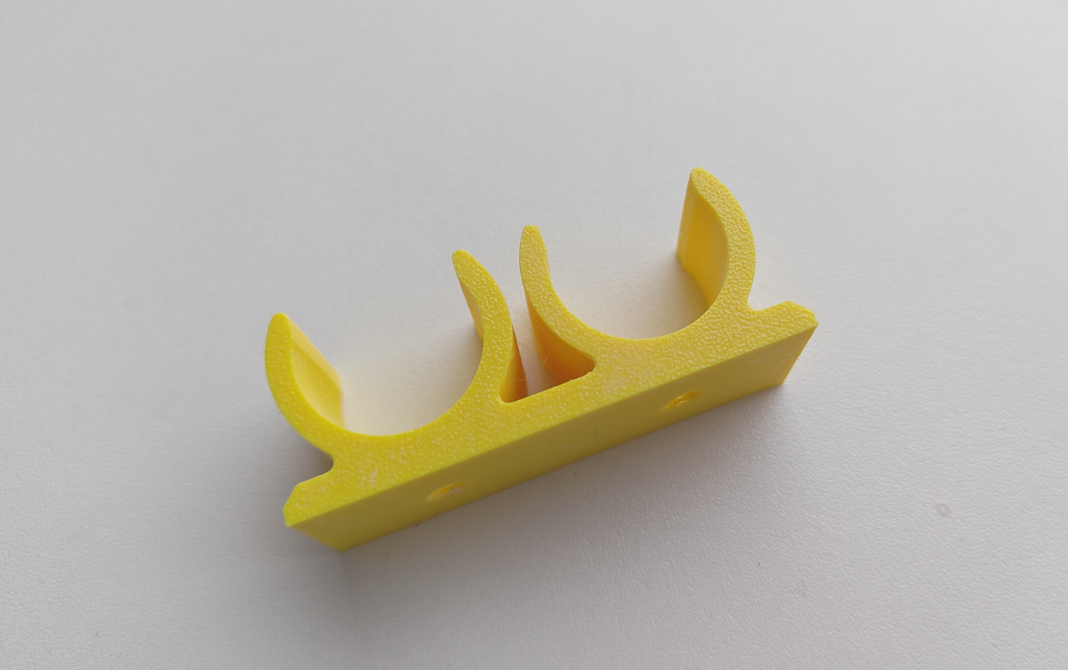 Double 20mm snap clamp for cable (cable holder) - photo 2