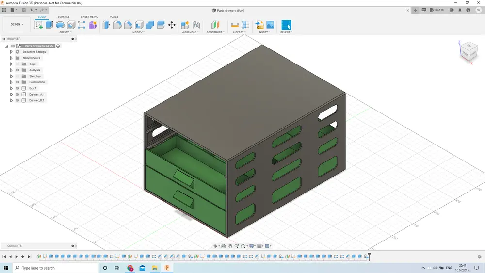 Box with drawers parametric - photo 2